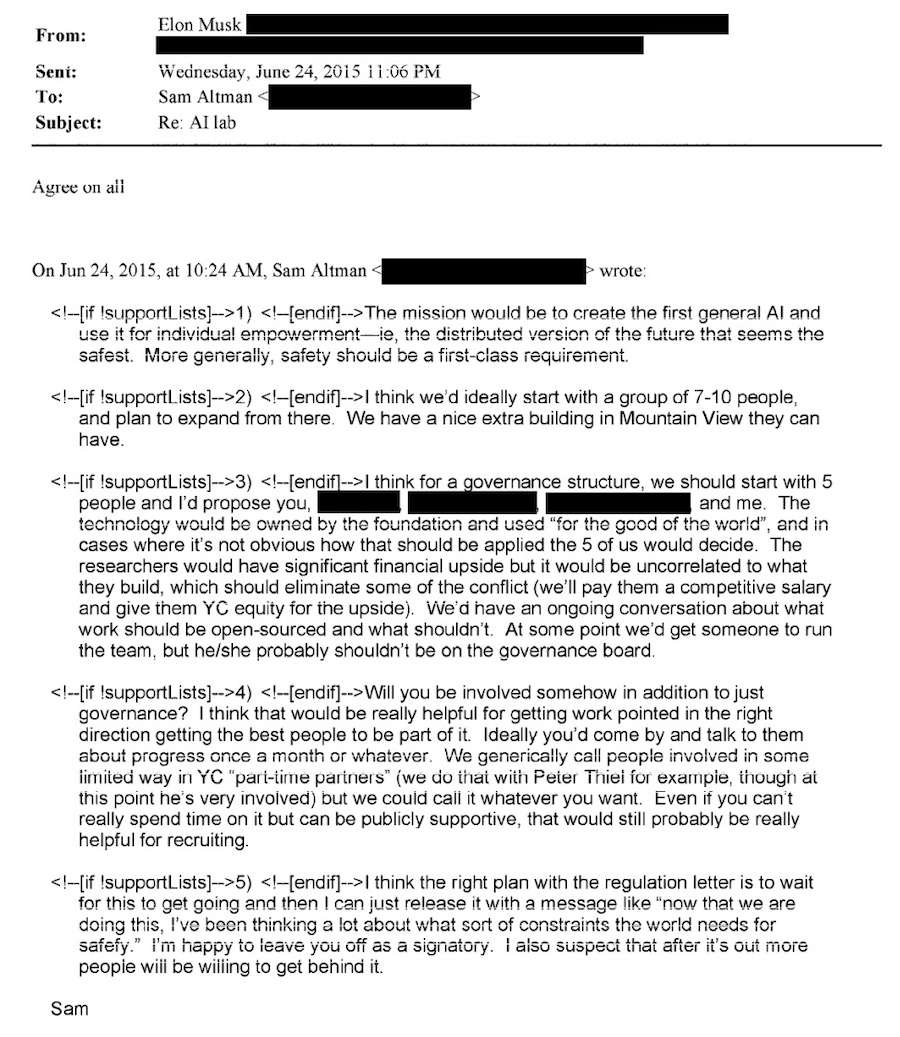 伊隆·马斯克起诉OpenAI及其创始人