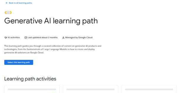 生成式 AI 学习路径