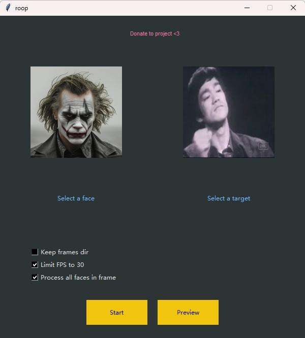 Roop: 一键视频换脸的AI工具 | AI换脸