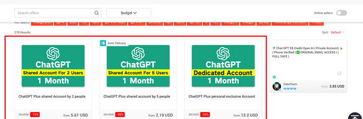 如何通过Google找到便宜的CHATGPT会员账号